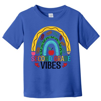 First Day Of 2Nd Grade Team Second Grade Vibes Rainbow Gift Toddler T-Shirt