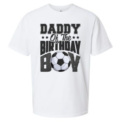 Funny Daddy Of The Birthday Boy Soccer Player Bday Celebration Sueded Cloud Jersey T-Shirt