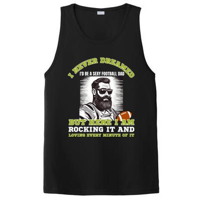 Football Dad Of American Football Player Son For Fathers Day Gift PosiCharge Competitor Tank