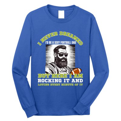 Football Dad Of American Football Player Son For Fathers Day Gift Long Sleeve Shirt