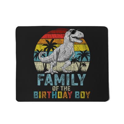 Family Dinosaur Of The Birthday Matching Family Mousepad