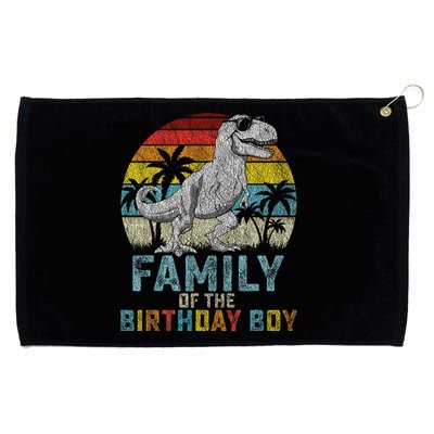 Family Dinosaur Of The Birthday Matching Family Grommeted Golf Towel