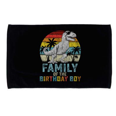 Family Dinosaur Of The Birthday Matching Family Microfiber Hand Towel