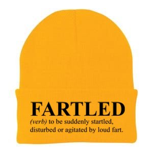 Fartled Definition Of A Fart Funny Knit Cap Winter Beanie