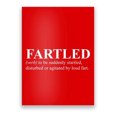 Fartled Definition Of A Fart Funny Poster
