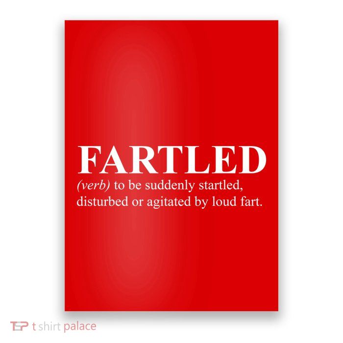 Fartled Definition Of A Fart Funny Poster