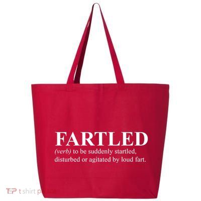Fartled Definition Of A Fart Funny 25L Jumbo Tote