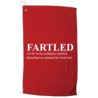 Fartled Definition Of A Fart Funny Golf Towel