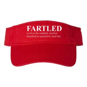 Fartled Definition Of A Fart Funny Valucap Bio-Washed Visor