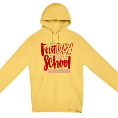 First Day Of School Cute Education Premium Pullover Hoodie