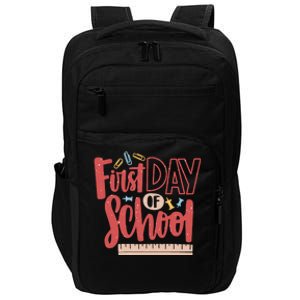 First Day Of School Cute Education Impact Tech Backpack