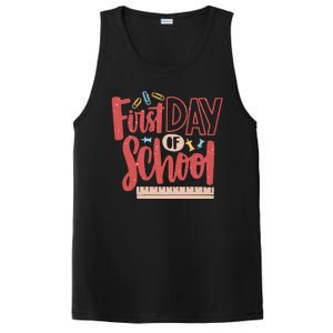 First Day Of School Cute Education PosiCharge Competitor Tank