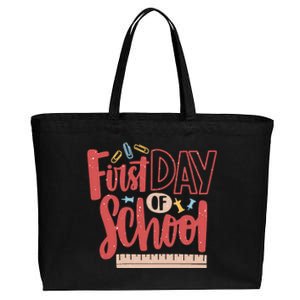 First Day Of School Cute Education Cotton Canvas Jumbo Tote