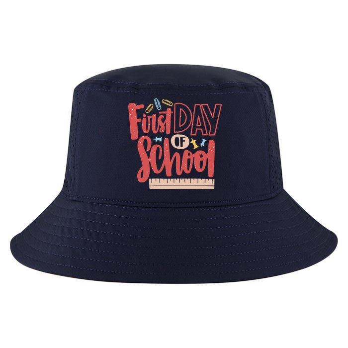 First Day Of School Cute Education Cool Comfort Performance Bucket Hat