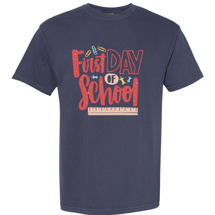 First Day Of School Cute Education Garment-Dyed Heavyweight T-Shirt