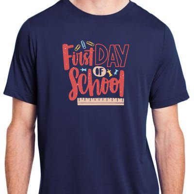 First Day Of School Cute Education Adult ChromaSoft Performance T-Shirt