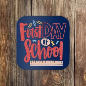 First Day Of School Cute Education Coaster