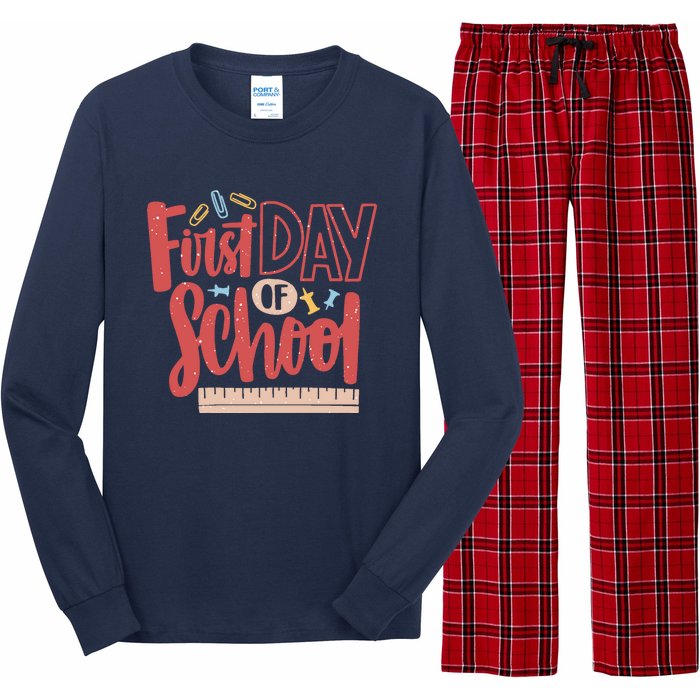 First Day Of School Cute Education Long Sleeve Pajama Set