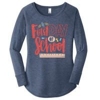 First Day Of School Cute Education Women's Perfect Tri Tunic Long Sleeve Shirt