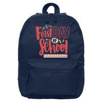 First Day Of School Cute Education 16 in Basic Backpack