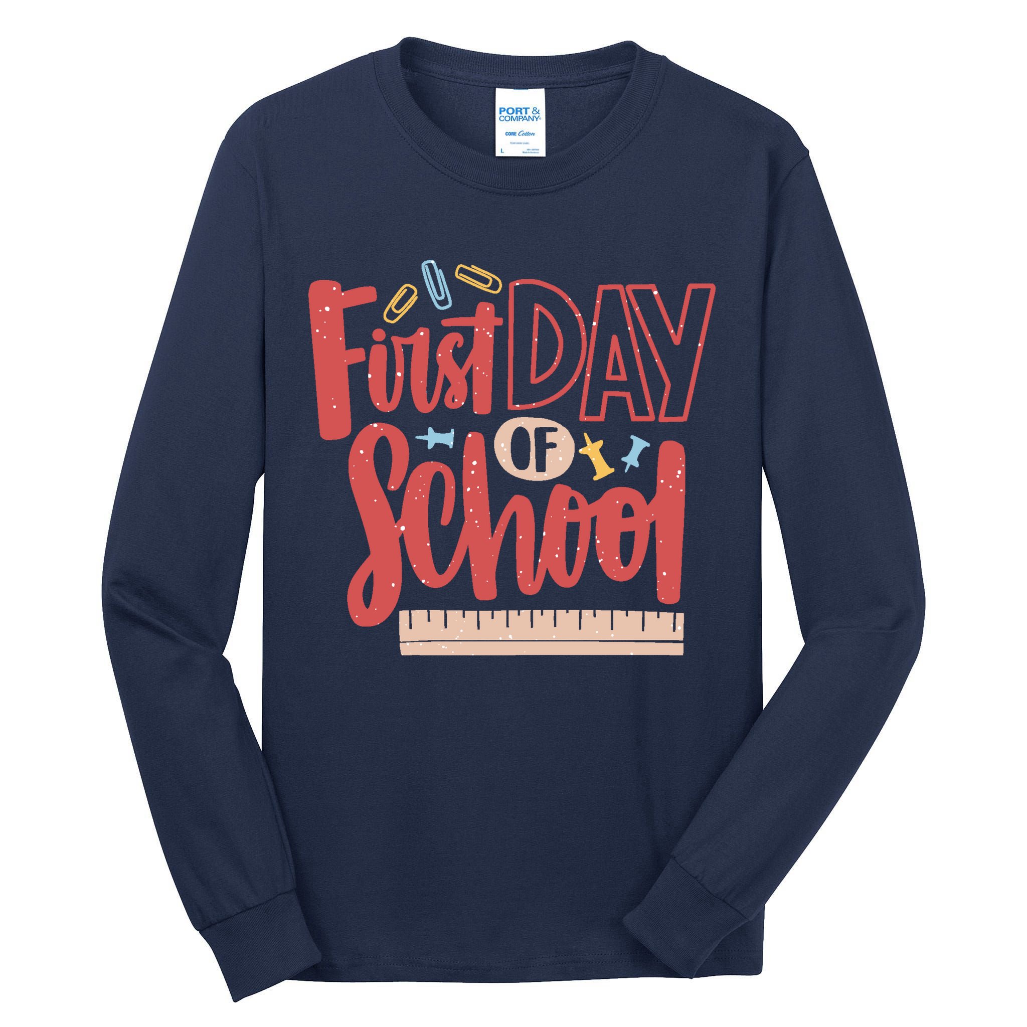 First Day Of School Cute Education Tall Long Sleeve T-Shirt
