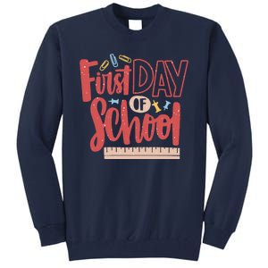 First Day Of School Cute Education Tall Sweatshirt