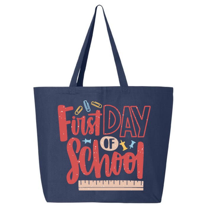 First Day Of School Cute Education 25L Jumbo Tote