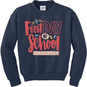 First Day Of School Cute Education Kids Sweatshirt