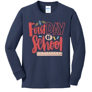 First Day Of School Cute Education Kids Long Sleeve Shirt