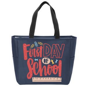 First Day Of School Cute Education Zip Tote Bag