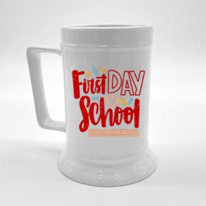 First Day Of School Cute Education Beer Stein