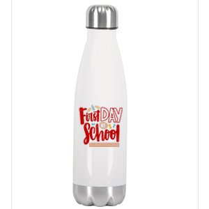 First Day Of School Cute Education Stainless Steel Insulated Water Bottle