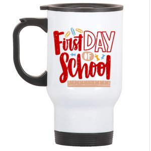 First Day Of School Cute Education Stainless Steel Travel Mug