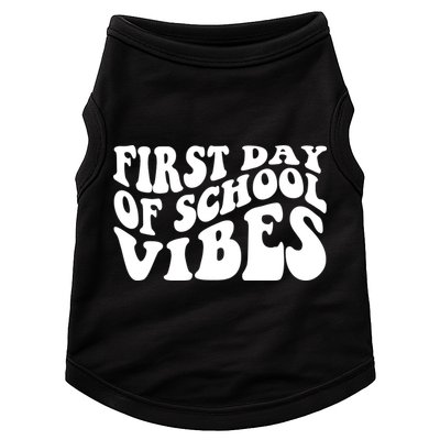 First Day Of School Vibes Retro Doggie Tank