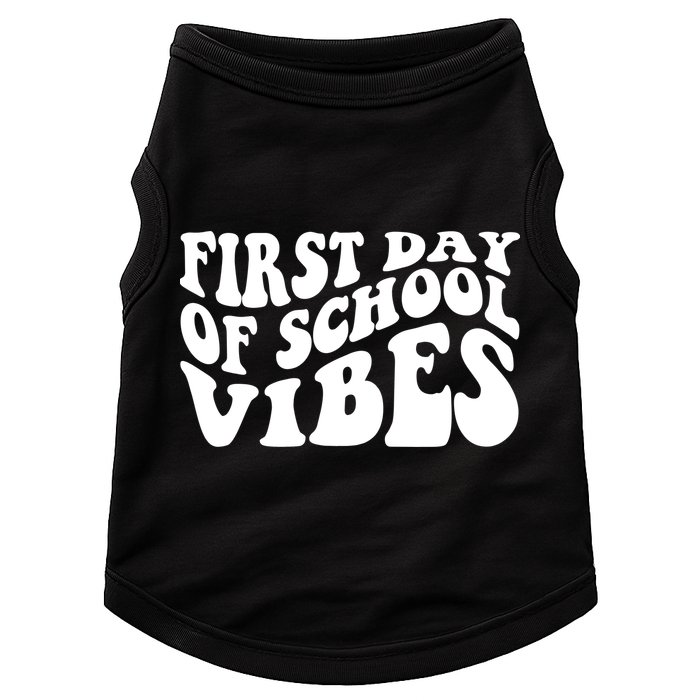 First Day Of School Vibes Retro Doggie Tank