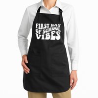First Day Of School Vibes Retro Apron