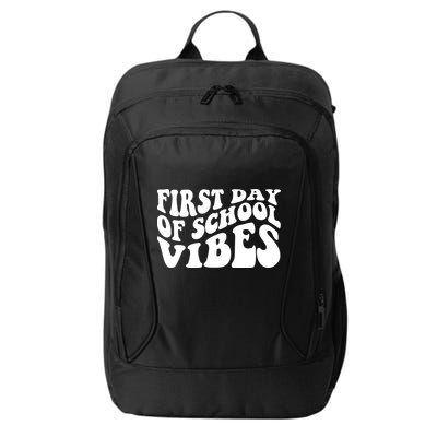 First Day Of School Vibes Retro City Backpack