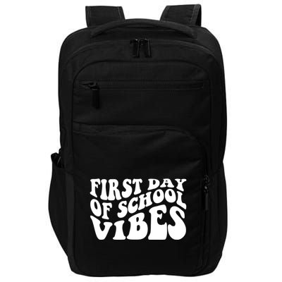 First Day Of School Vibes Retro Impact Tech Backpack