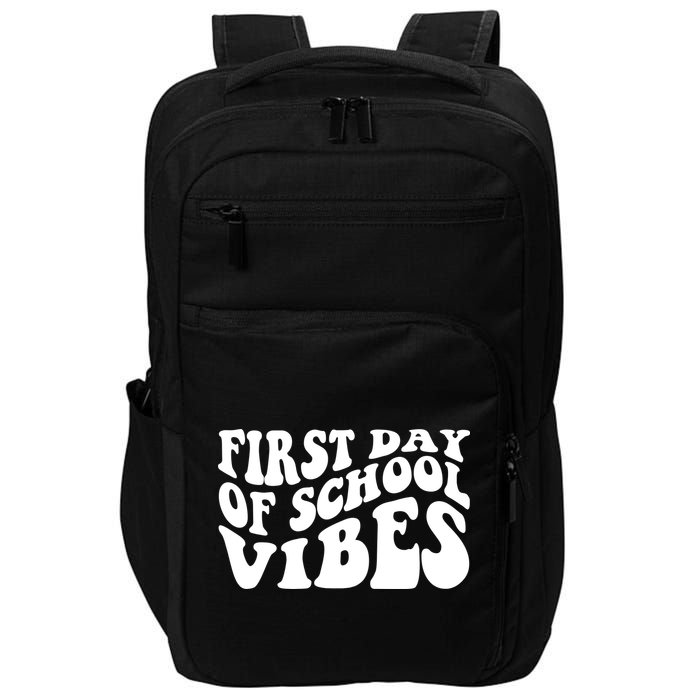 First Day Of School Vibes Retro Impact Tech Backpack