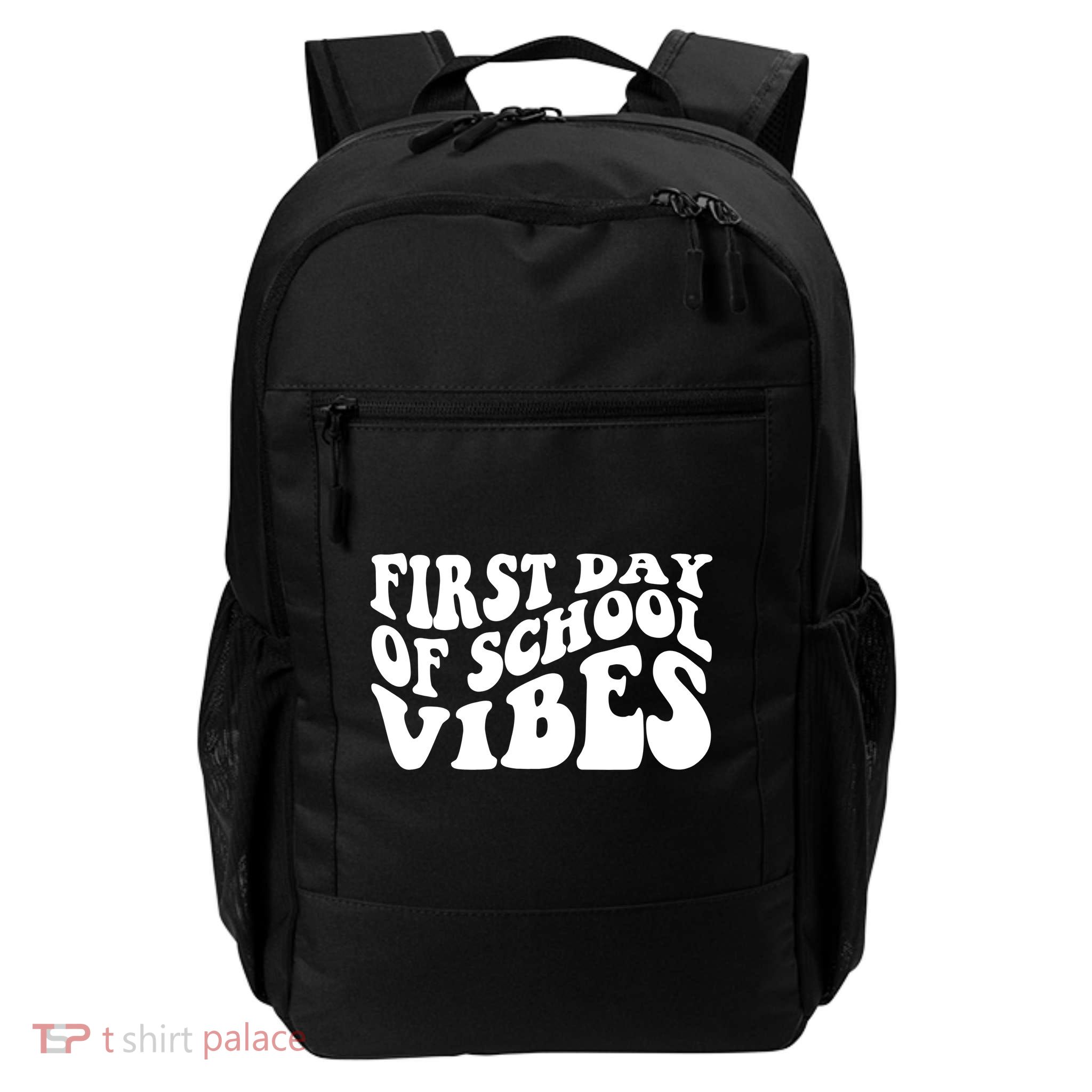 First Day Of School Vibes Retro Daily Commute Backpack
