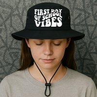 First Day Of School Vibes Retro Bucket Hat