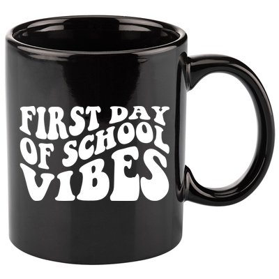 First Day Of School Vibes Retro 11oz C Handle Ceramic Mug