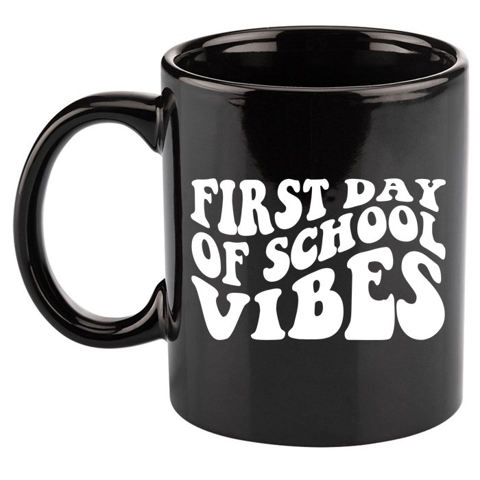 First Day Of School Vibes Retro 11oz C Handle Ceramic Mug