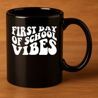 First Day Of School Vibes Retro 11oz C Handle Ceramic Mug