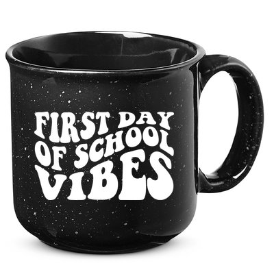 First Day Of School Vibes Retro 15oz Campfire Ceramic Mug