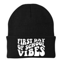 First Day Of School Vibes Retro Beanie
