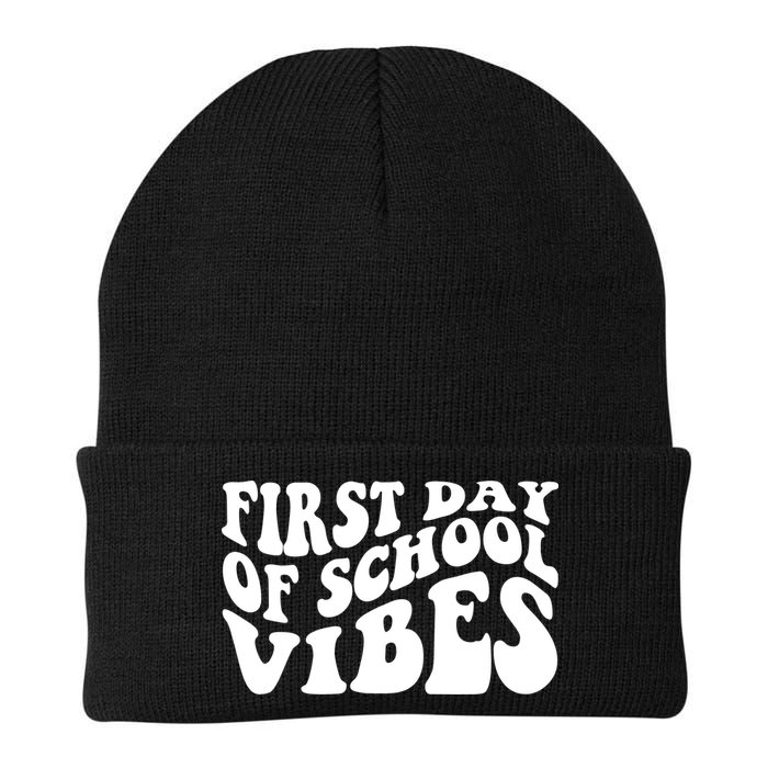 First Day Of School Vibes Retro Beanie