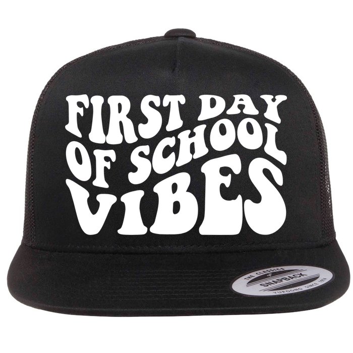 First Day Of School Vibes Retro Flatbill Hat