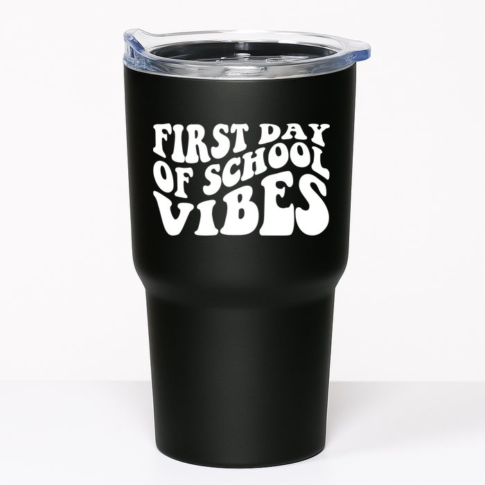 First Day Of School Vibes Retro Tumbler