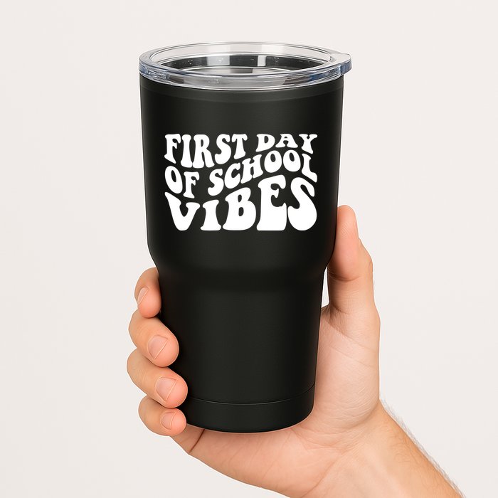 First Day Of School Vibes Retro Tumbler